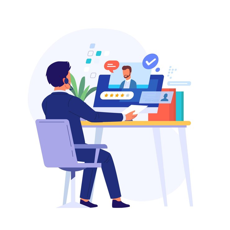 man having online job interview 52683 43379