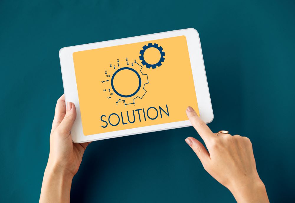 configuration operation splution system icons symbols